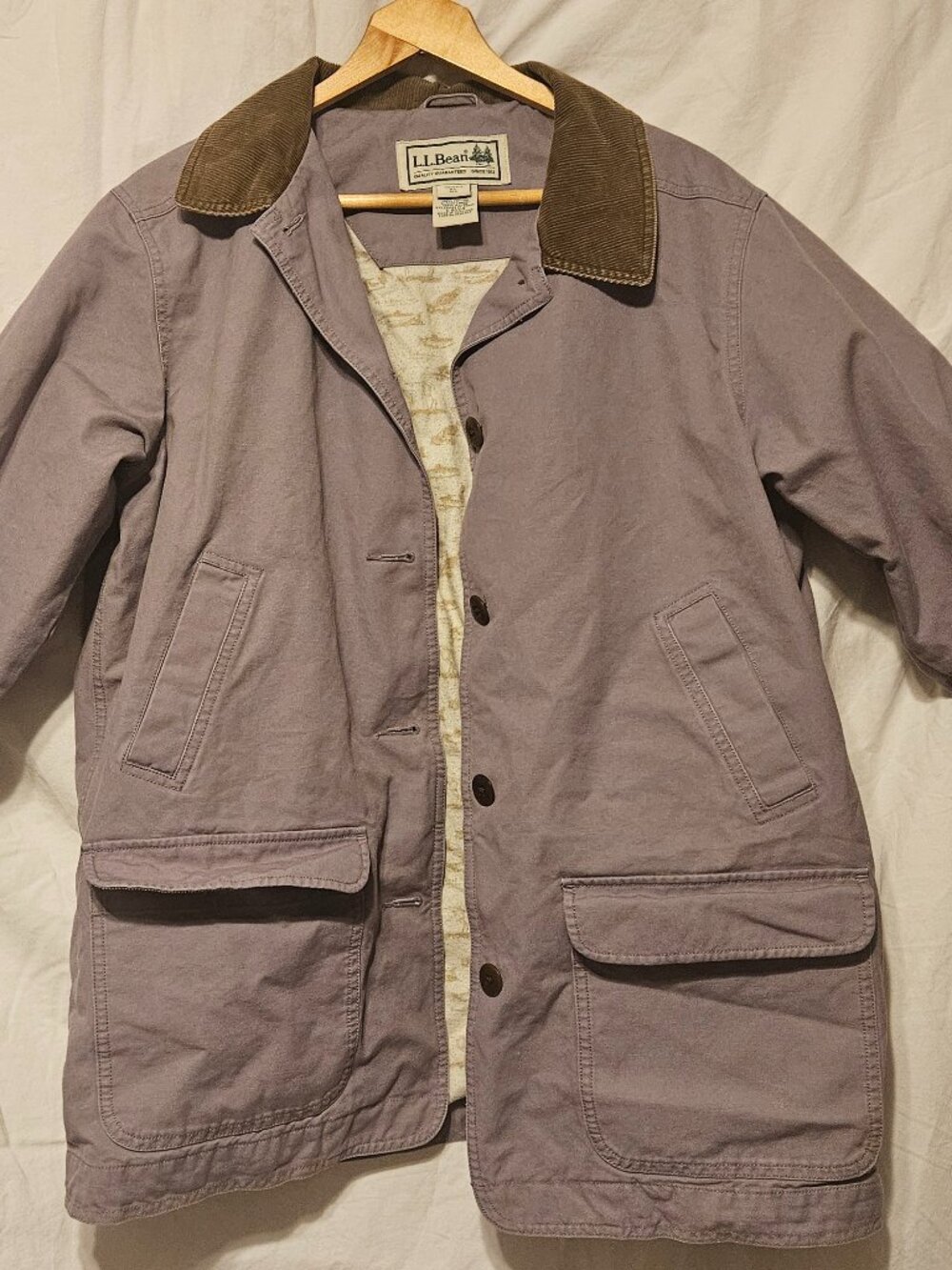LL Bean purple women's coat